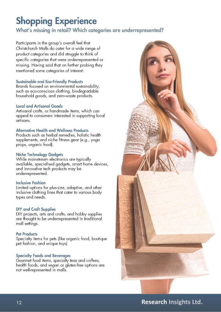 Page layout for market research report