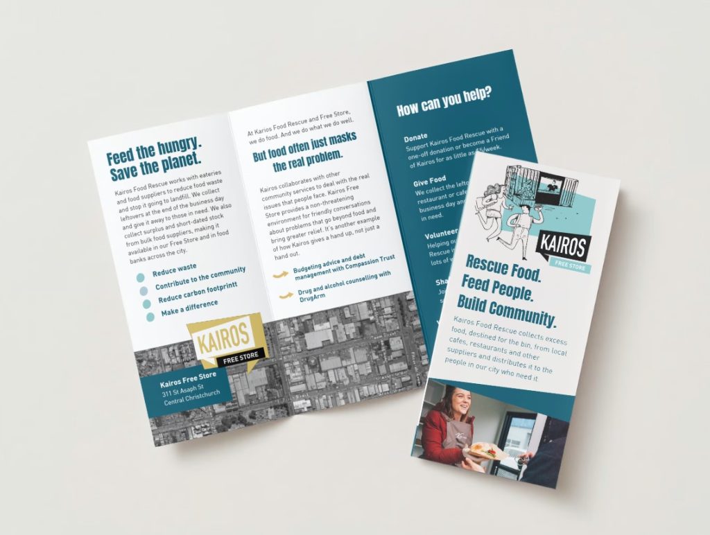 Tri-fold brochure design for not-for-profit organisation