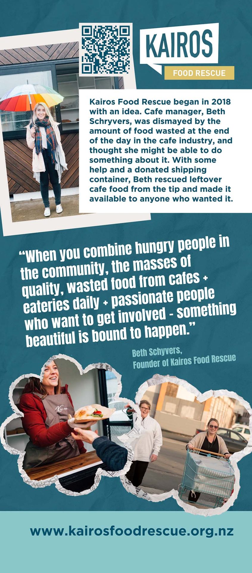 Roll-up banner design for not-for-profit organisation
