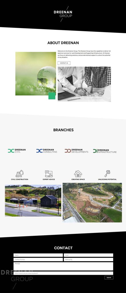 landing page