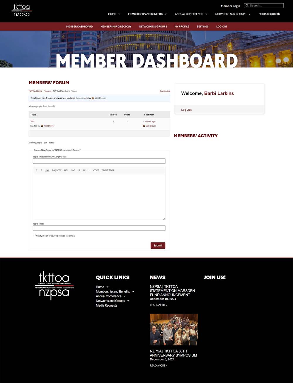 nzpsa dashboard