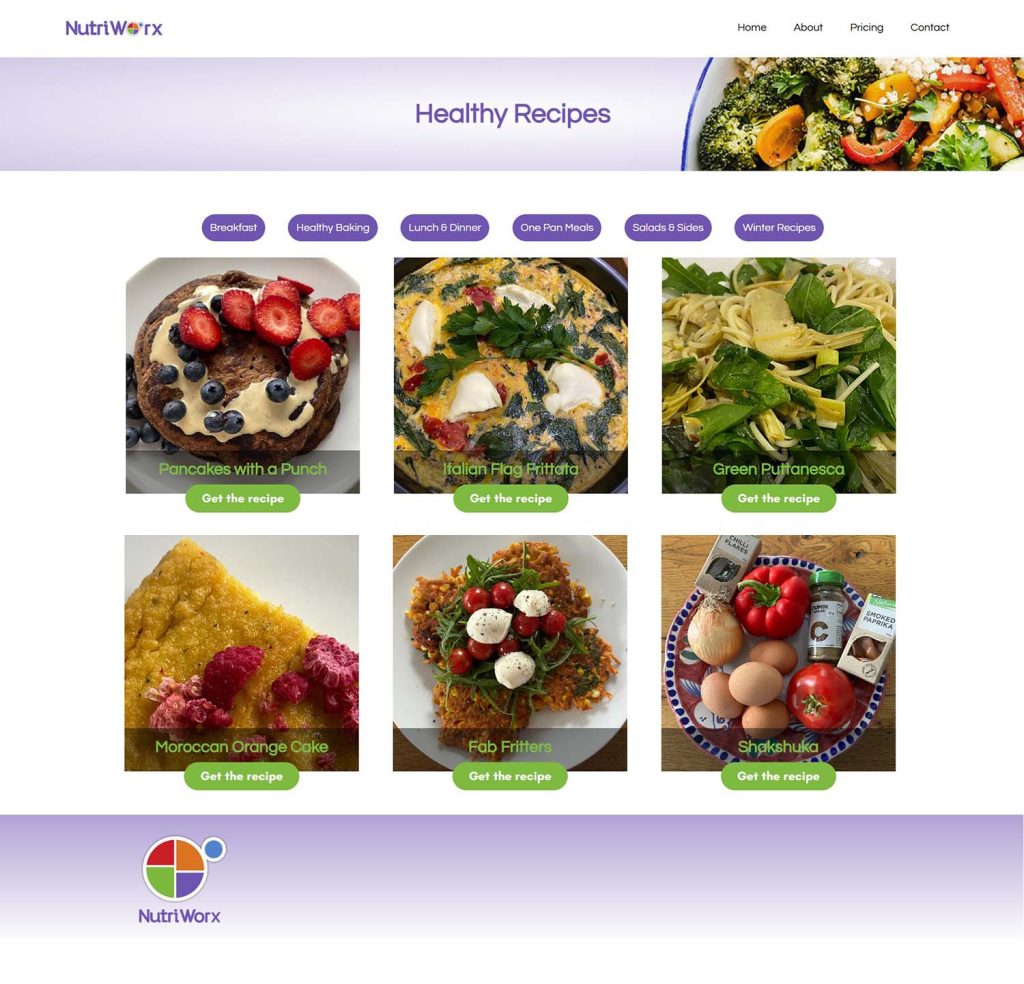 Nutriworx recipes feed