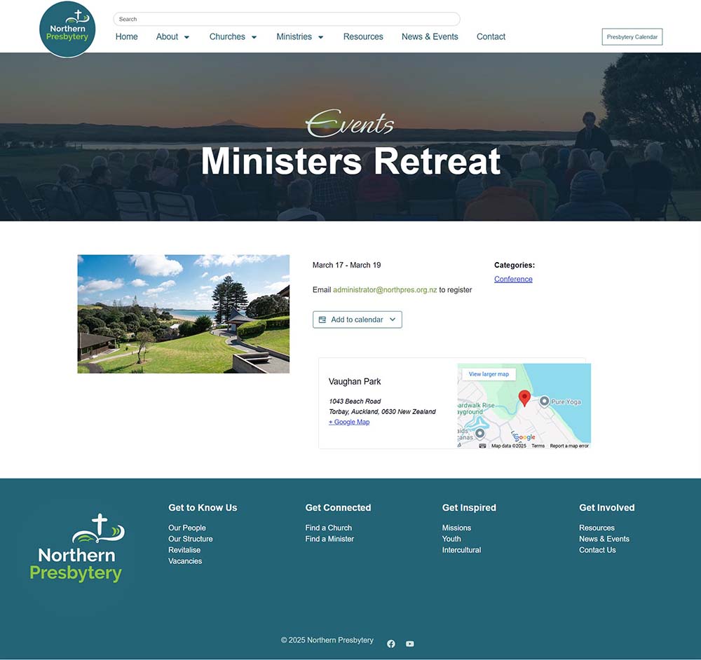 northpres event page