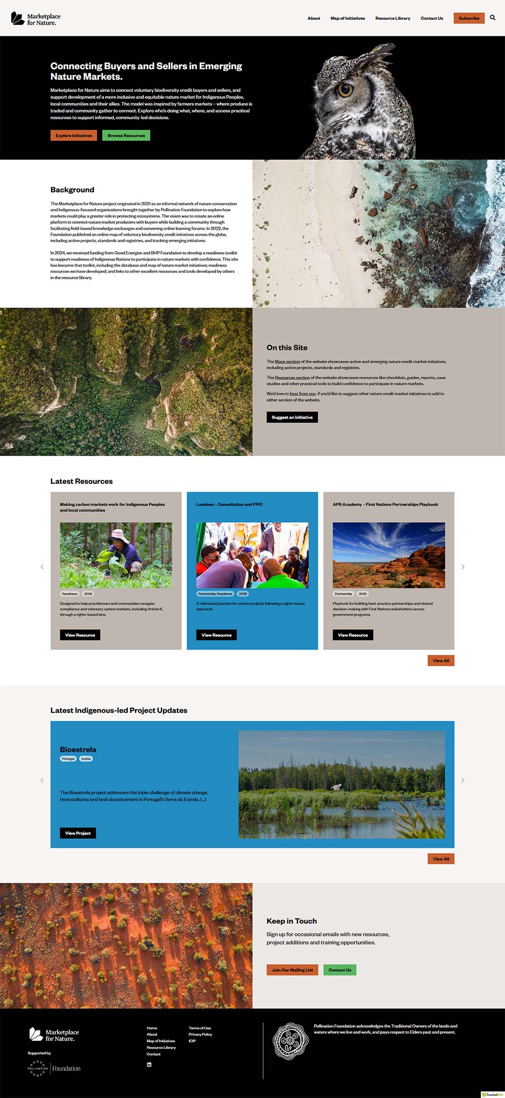 home page