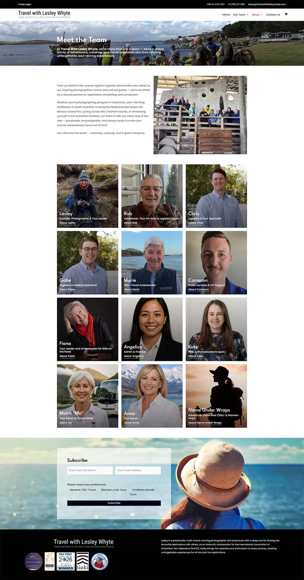 team page